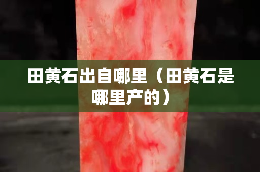 田黄石出自哪里（田黄石是哪里产的）