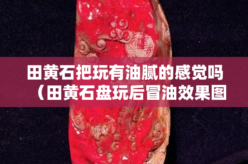 田黄石把玩有油腻的感觉吗（田黄石盘玩后冒油效果图）