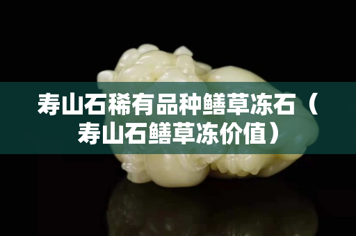 寿山石稀有品种鳝草冻石（寿山石鳝草冻价值）