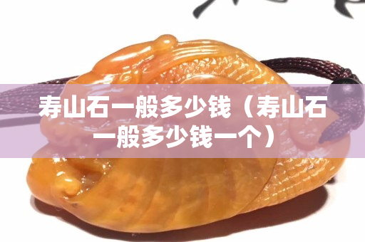 寿山石一般多少钱（寿山石一般多少钱一个）