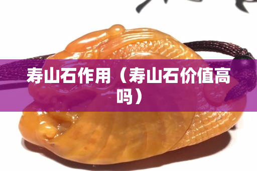 寿山石作用（寿山石价值高吗）