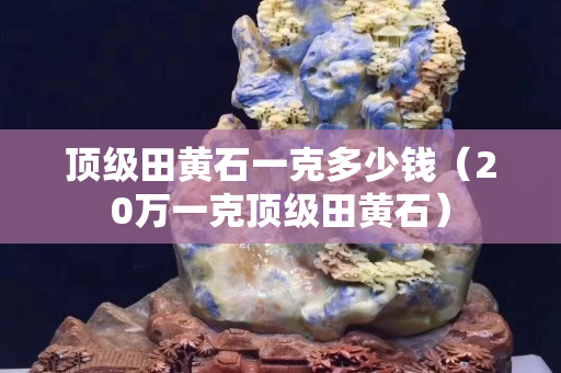 顶级田黄石一克多少钱（20万一克顶级田黄石）