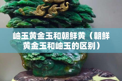 岫玉黄金玉和朝鲜黄（朝鲜黄金玉和岫玉的区别）