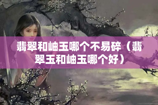 翡翠和岫玉哪个不易碎（翡翠玉和岫玉哪个好）
