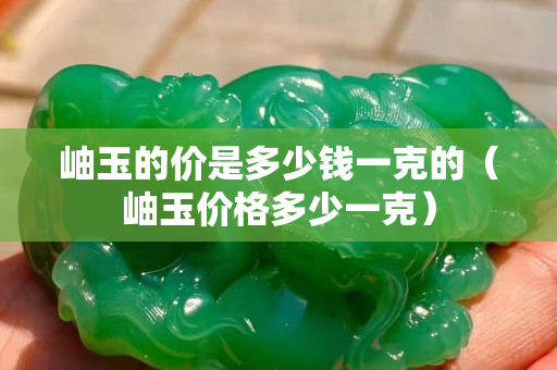 岫玉的价是多少钱一克的（岫玉价格多少一克）