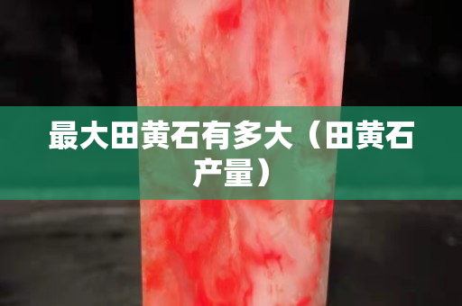 最大田黄石有多大（田黄石产量）