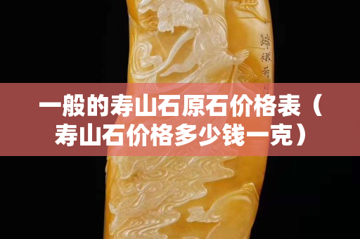 一般的寿山石原石价格表（寿山石价格多少钱一克）