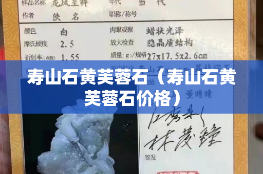 寿山石黄芙蓉石（寿山石黄芙蓉石价格）