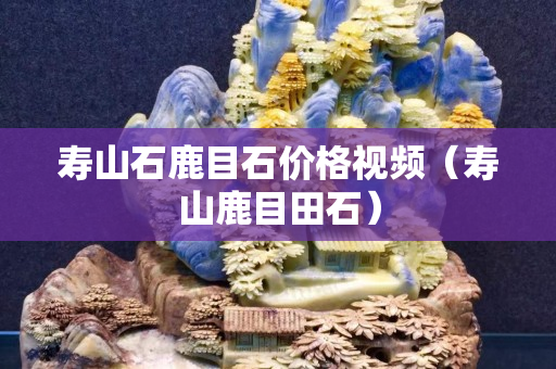寿山石鹿目石价格视频（寿山鹿目田石）
