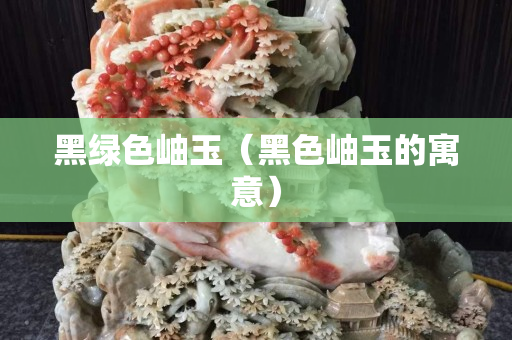 黑绿色岫玉（黑色岫玉的寓意）