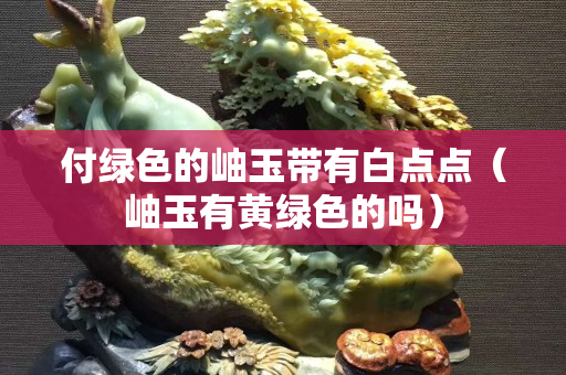 付绿色的岫玉带有白点点（岫玉有黄绿色的吗）