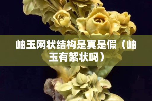 岫玉网状结构是真是假（岫玉有絮状吗）