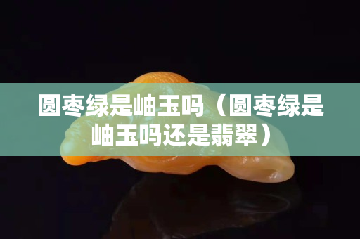 圆枣绿是岫玉吗（圆枣绿是岫玉吗还是翡翠）