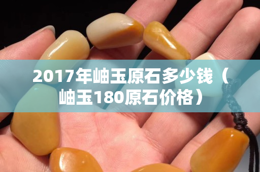 2017年岫玉原石多少钱（岫玉180原石价格）