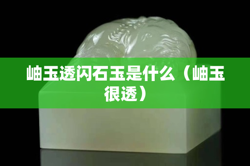 岫玉透闪石玉是什么（岫玉很透）