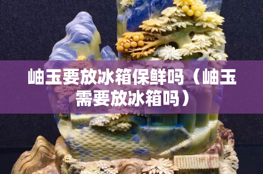 岫玉要放冰箱保鲜吗（岫玉需要放冰箱吗）