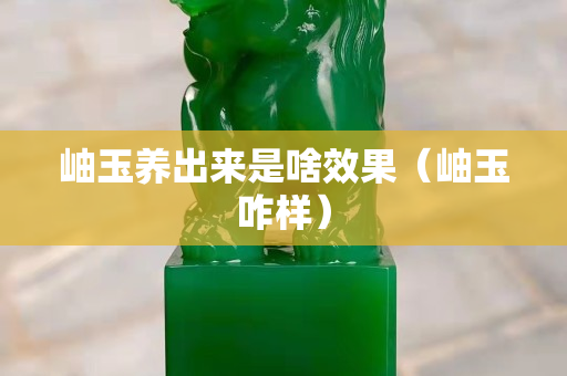 岫玉养出来是啥效果（岫玉咋样）