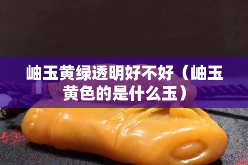 岫玉黄绿透明好不好（岫玉黄色的是什么玉）