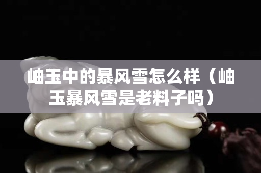 岫玉中的暴风雪怎么样（岫玉暴风雪是老料子吗）