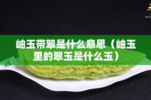 岫玉带翠是什么意思（岫玉里的翠玉是什么玉）
