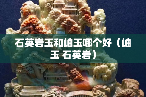 石英岩玉和岫玉哪个好（岫玉 石英岩）