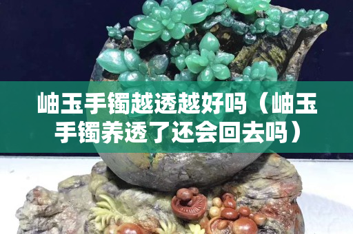 岫玉手镯越透越好吗（岫玉手镯养透了还会回去吗）
