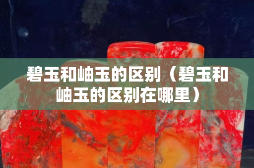 碧玉和岫玉的区别（碧玉和岫玉的区别在哪里）