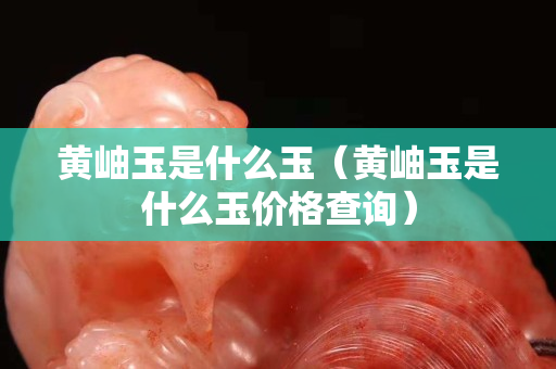 黄岫玉是什么玉（黄岫玉是什么玉价格查询）
