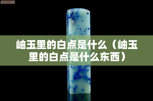岫玉里的白点是什么（岫玉里的白点是什么东西）