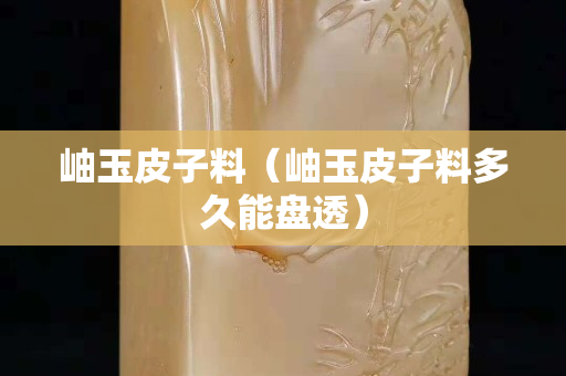 岫玉皮子料（岫玉皮子料多久能盘透）