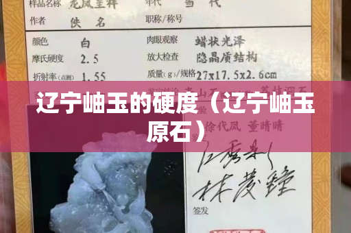辽宁岫玉的硬度（辽宁岫玉原石）