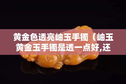 黄金色透亮岫玉手镯（岫玉黄金玉手镯是透一点好,还是深点好）