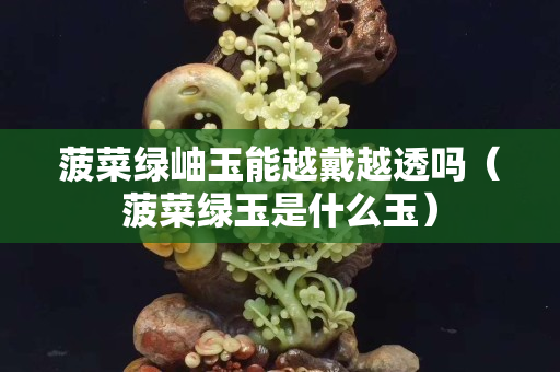 菠菜绿岫玉能越戴越透吗（菠菜绿玉是什么玉）