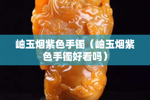 岫玉烟紫色手镯（岫玉烟紫色手镯好看吗）
