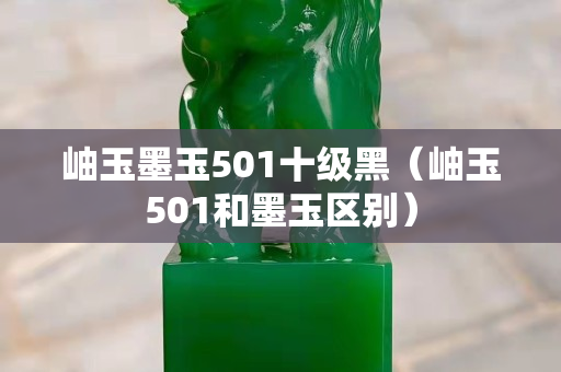 岫玉墨玉501十级黑（岫玉501和墨玉区别）