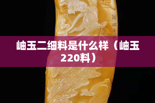 岫玉二细料是什么样（岫玉220料）