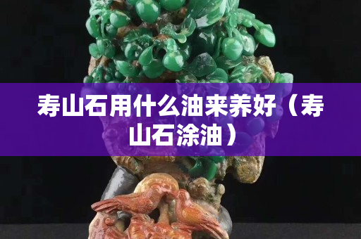 寿山石用什么油来养好（寿山石涂油）