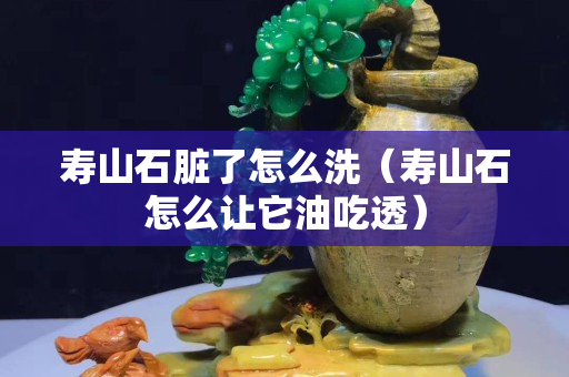 寿山石脏了怎么洗（寿山石怎么让它油吃透）