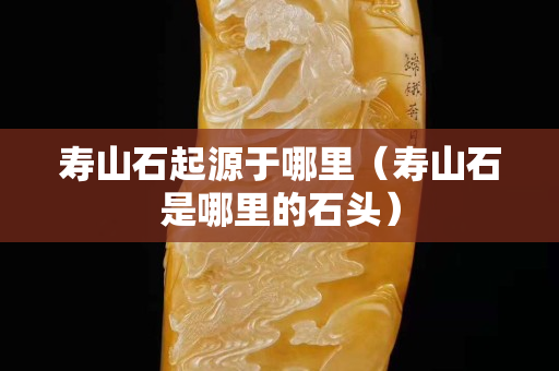 寿山石起源于哪里（寿山石是哪里的石头）