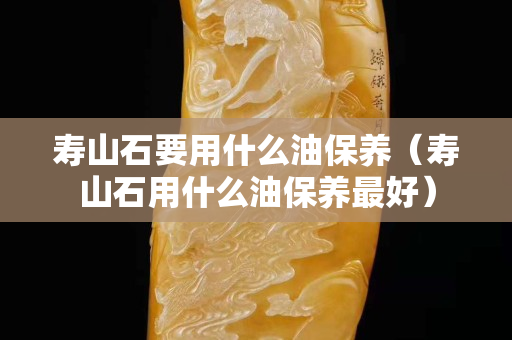 寿山石要用什么油保养（寿山石用什么油保养最好）