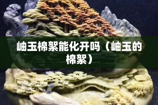 岫玉棉絮能化开吗（岫玉的棉絮）