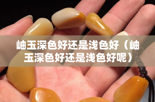 岫玉深色好还是浅色好（岫玉深色好还是浅色好呢）