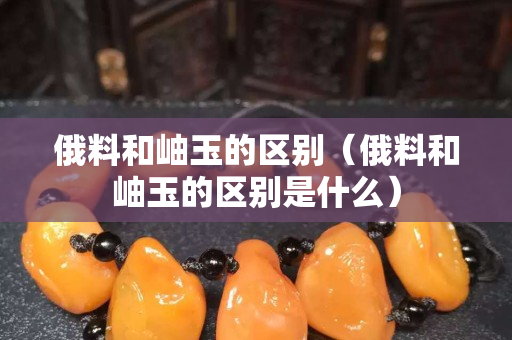 俄料和岫玉的区别（俄料和岫玉的区别是什么）