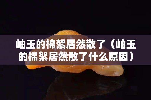 岫玉的棉絮居然散了（岫玉的棉絮居然散了什么原因）
