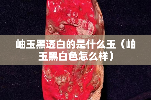 岫玉黑透白的是什么玉（岫玉黑白色怎么样）