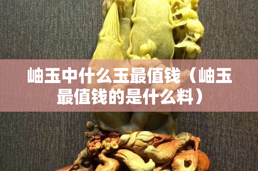 岫玉中什么玉最值钱（岫玉最值钱的是什么料）