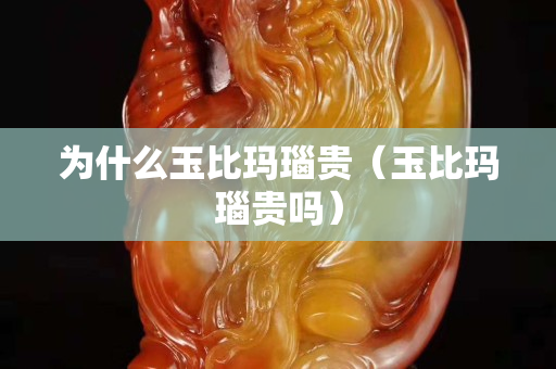 为什么玉比玛瑙贵（玉比玛瑙贵吗）