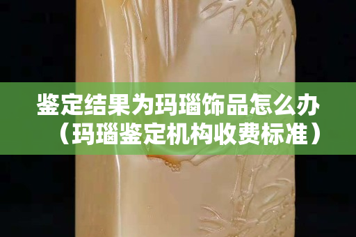 鉴定结果为玛瑙饰品怎么办（玛瑙鉴定机构收费标准）