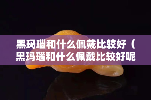 黑玛瑙和什么佩戴比较好（黑玛瑙和什么佩戴比较好呢）