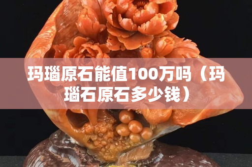 玛瑙原石能值100万吗（玛瑙石原石多少钱）